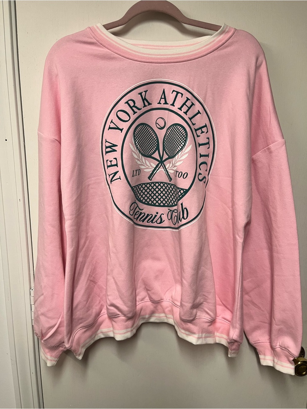 Limited Too Pink New York Athletics Tennis Club Sweatshirt